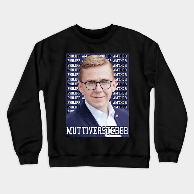 Philipp Amthor Portrait Crewneck Sweatshirt by misenique